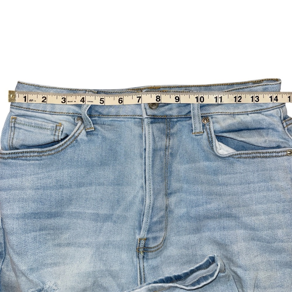 Forever 21 Light Wash Distressed Women’s Skinny Jeans Size 29 Button Fly Stretch - Picture 4 of 7